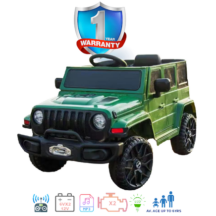 remote or self controlled electric ride on kids car for children green 