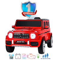 iGlide®  Kids Electric Ride On Car AMG Mercedes G63 Red