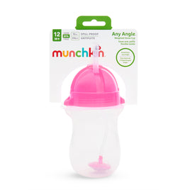 Munchkin Any Angle Weighted Straw Cup 296ml - Pink