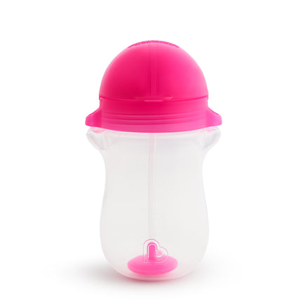  Munchkin Any Angle Weighted Straw Cup 296ml - Pink 