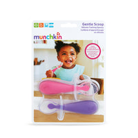 Munchkin Gentle Scoop™ Silicone Training Spoons 2 Pack Pink/Purple