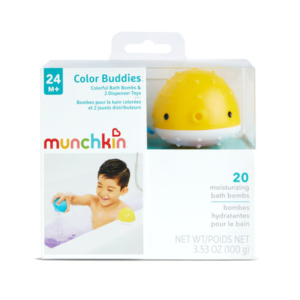  Munchkin Colour Buddies™ Bath Bombs & 2 Toy Dispenser Set 