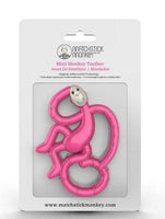 Matchstick Monkey – Mini Monkey Teether - Pink