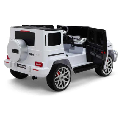 g63 amg white mercedes kids electric ride on. Car for kids