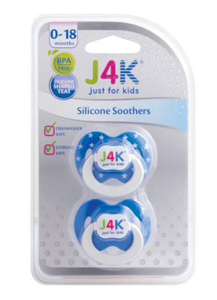  J4K Silicone Soothers (2pcs) 