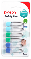 Pigeon Safety Pins L 6pack