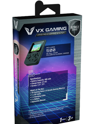  VX Gaming Handheld Gaming Machine - Retro 2.0 