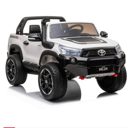 kids electric ride on car for children hilux toyota white legend with snorkel 12V battery and remote control exclusive brands online sub bakkie 