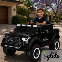 iGlide® Kids Electric Ride On Toyota Tundra Pick Up 4X4 3XL Black