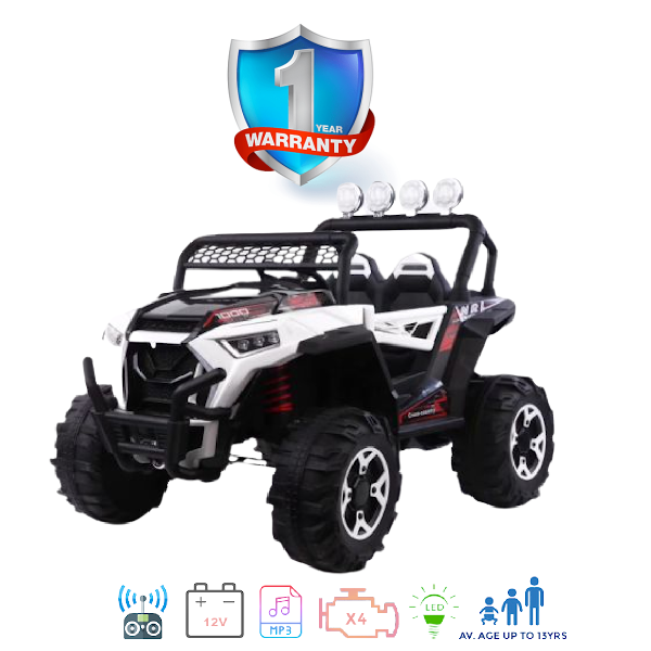 Buy Kids Electric Ride On Car Dune Buggy ATV 4X4 3XL White Online