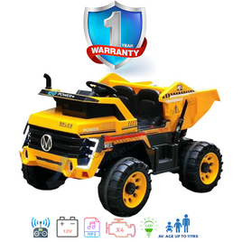 Kids Electric Ride On i-Glide™ Tipper Truck 4X4 Yellow