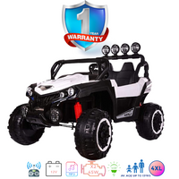 Kids Electric Ride On Car Grand UTV -4XL White