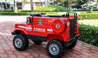 Kids Electric Ride On i-Glide™ Mercedes Unimog Fire Truck 2XL