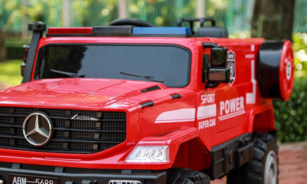  Kids Electric Ride On i-Glide™ Mercedes Unimog Fire Truck 2XL 