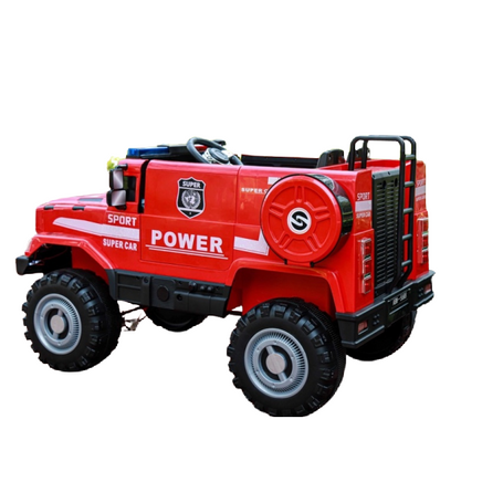  Kids Electric Ride On i-Glide™ Mercedes Unimog Fire Truck 2XL 
