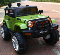 Kids Electric Ride On Car Jeep Large 4X4 Green