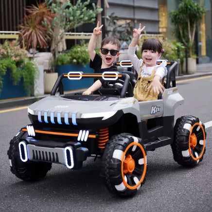 kids electric rid eon jeep mega large 2 seater ride in car for children led lights 2 seat 14 years 4X4 4 motors 12v battery battery operated self drive of remote controlled exclusivebrandsonline.co.za 14 years remote 2.4ghz