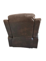 Lounge Recliner Chair Brown Air Leather