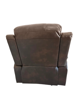  Elegancy Lounge Recliner Chair Brown Air Leather 