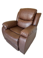 Elegancy Lounge Recliner Chair Brown Air Leather Ox Brown