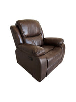 Lounge Recliner Chair Brown Air Leather