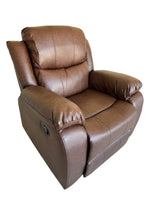Elegancy Lounge Recliner Chair Brown Air Leather Ox Brown