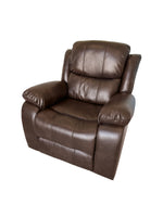 Lounge Recliner Chair Brown Air Leather