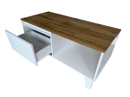  Modern TV Stand & Coffee Table - White 