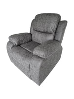 Elegancy Lounge Recliner Chair Grey Air Suede