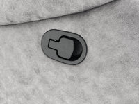 Elegancy Lounge Recliner Chair Grey Air Suede