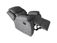 Lounge Recliner Chair Grey Air Suede