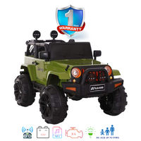 Kids Electric Ride On Car Jeep Large 4X4 White