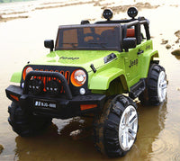 Kids Electric Ride On i-Glide™ Car Jeep Large 4X4 Green