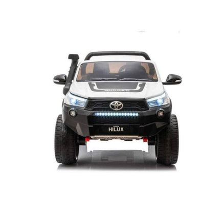 led lights hilux legend driving car electric for kids kids electric ride on car for children hilux toyota white legend with snorkel 12V battery and remote control exclusive brands online