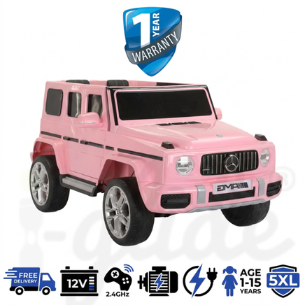 Kids_electrice_ride_on_g-Class_5XL_mercedes_self_driven_or_remote_controlled_Kids_battery_operated_car-pink_iglide_AMG_kids_battery_operated_sit_in_car_children_interior_doors_open_and_close_from_front