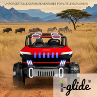 iGlide® Kids Electric Ride On Car Mega Jeep 5XL Red