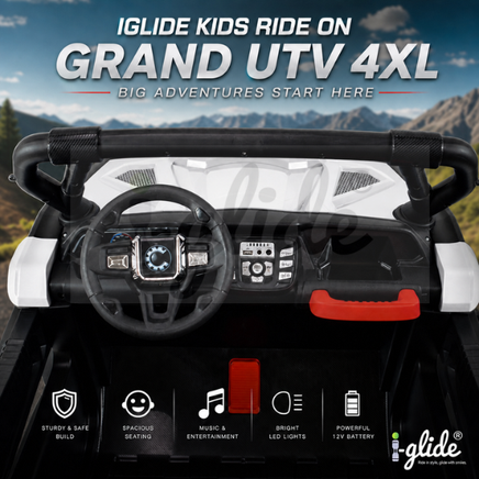 Kids Electric Car South Africa | Electric Ride On Car for Kids | 12V Kids Car | 2 Seater Ride On Car | Remote Control Kids Car | Battery Powered Car for Children | Off Road Kids Electric Vehicle  | Kids Electric Ride On All Terrain Car  | Battery Operated Car For Children  | 12V Kids Car  | iGlide Registered  | Makro  | Takealot  | Amazon  | One Day Only  | Remote Controlled Car  | Grand UTV | 2 seater | iGlide Electric ATV South Africa | Kids Electric Quad Bike | Electric Quad Bike for Kids | Battery Power
