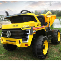 Kids Electric Ride On i-Glide™ Tipper Truck 4X4 Yellow