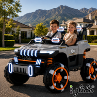 Kids Electric Ride On Car iGlide® Mega Jeep 4X4 5XL Gray