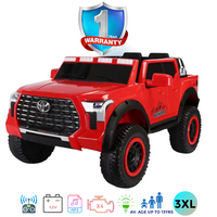 Kids Electric Ride On Toyota Tundra Pick Up 2XL Red