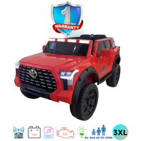 Kids Electric Ride On Toyota Tundra Pick Up 2XL Red