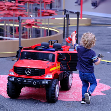  Kids Electric Ride On i-Glide™ Mercedes Unimog Fire Truck 2XL 