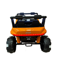 Kids Electric Ride On Car Mega Jeep 5XL Orange