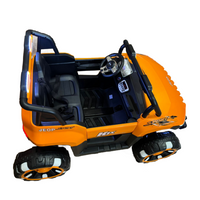 Kids Electric Ride On Car Mega Jeep 5XL Orange