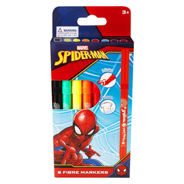 Marvel Stationery Spider-Man 8 Colour Fibre Markers