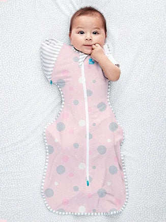  Love to Dream Swaddle Up Transition Bag Lite Pink Circles - Stage 2 0.2TOG 3-6M 