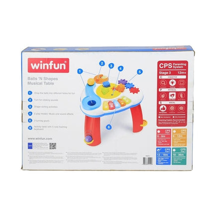  Winfun Balls & Shapes Musical Table 