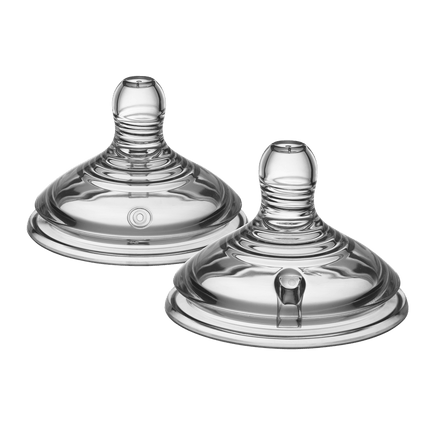  Tommee Tippee Closer to Nature Medium Flow Teat 3M+ 2Pack 