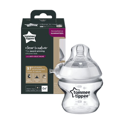  Tommee Tippee Closer to Nature Baby Bottle 150ml 2pck 