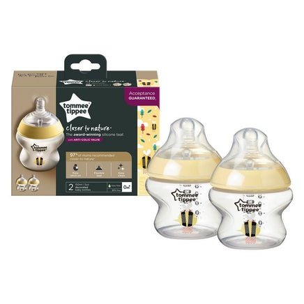  Tommee Tippee Closer to Nature Baby Bottle 150ml 2Pack 